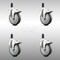 Service Caster 5 Inch 316SS Thermoplastic Rubber Swivel 1-1/4 Inch Stem Caster Set Lock Brake SCC-SS316TTLEX20S514-TPRB-114-4 - alternate 4